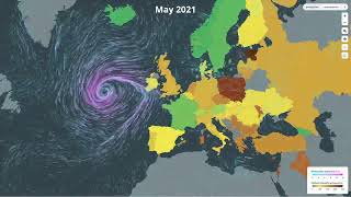 Electricity Maps  Year in Review 2021 Europe [upl. by Adnol]