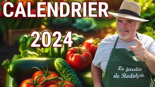 Calendrier des semis et des plantations pour 2024 [upl. by Dnaletak559]