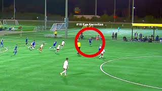 Kye Korovilas Highlights vs FC United 09 27 24 [upl. by Balac]