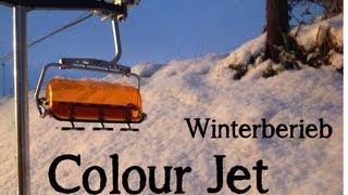 Modellseilbahn Colour Jet Winterbetrieb  HD [upl. by Schultz767]