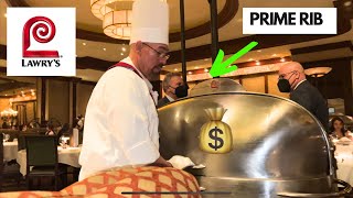 Rating The Most EXPENSIVE Food At LAWRYS PRIME RIB Price at the end… [upl. by Darcia]