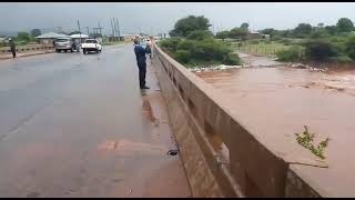 Nzhelele river flooding at Limpopo [upl. by Ocisnarf]