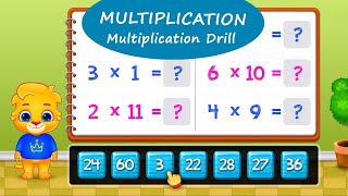 123 Math Multiplication 7  Multiplication Drill with Lucas and Ruby  RV AppStudios Games [upl. by Lasiaf]