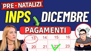 ⚡️ INPS PAGAMENTI PRE NATALIZI dal 12 DICEMBRE ➡ ANTICIPI AUU RDC 350€ PENSIONI BONUS SPESA 550€ [upl. by Royce]