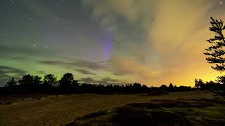 Aurora Timelapse  Northern lights in Scotland Findhorn Ecovillage Moray [upl. by Drallim717]