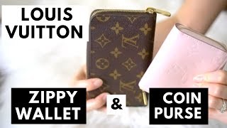 💜 Louis Vuitton 💘  ZIPPY COMPACT WALLET vs ZIPPY COIN PURSE [upl. by Angrist932]