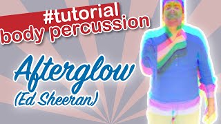 ED SHEERAN  AFTERGLOW  BODY PERCUSSION COVER TUTORIAL DRUM ARRANGEMENT [upl. by Marigolda]