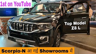 Mahindra ScorpioN 2022 Z8 L Top Model  Black Colour Interior Exterior Features Price Review [upl. by Eilegna564]