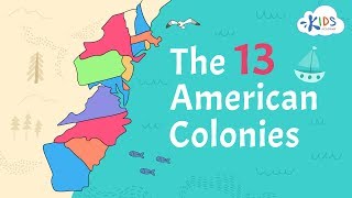 13 American Colonies  US History  Kids Academy [upl. by Anihsit]