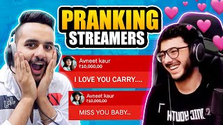 PRANKING your favourite YOUTUBERS amp STREAMERS  FTCarryMinati [upl. by Haase]