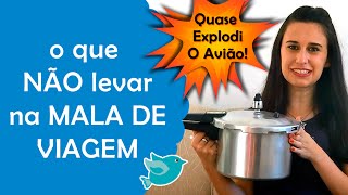 O Que NÃO Levar Na Mala De Viagem Quase Explodi o Avião  Fê Rabaglio [upl. by Nnaassilem]