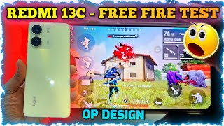 REDMI 13C FREE FIRE TEST  redmi 13c free fire gameplay  Heating  Battery Drain Testunboxing [upl. by Sonafets]