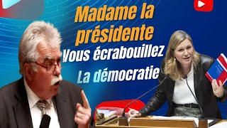 André Chassaigne  Madame la présidentevous écrabouillez la démocratie [upl. by Angelle865]