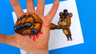 CRAZIEST FREDDY FAZBEAR FNAF INTO THE PIT Paper Crafts [upl. by Hanan]