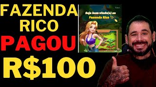 APP FAZENDA RICO PAGOU R100  CADASTRE E GANHE [upl. by Ahsiyn]