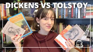 Dickens vs Tolstoy The Great Debate w CarolynMarieReads [upl. by Neomah]