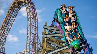 POV  Roller Coaster Iron Gwazi Bush Gardens Tampa Florida  2024 Reaction [upl. by Kalmick]