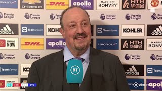 Rafa Benitez lauds Andros Towsends quality and praises Evertons effort in deserved Man Utd draw [upl. by Bolling]