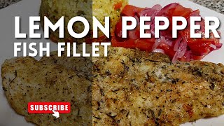 LEMON PEPPER FISH FILLET  FISH FILLET RECIPE  OVEN BAKED FISH FILLET berryliciouskitchen [upl. by Beller]