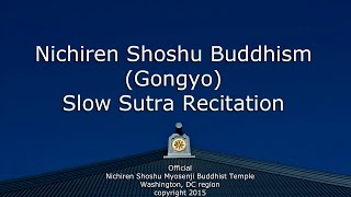 Nichiren Shoshu Buddhism  Gongyo  Sutra Recitation Myosenji Temple Official version [upl. by Phyllida510]