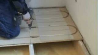 LK Wood 22 Underfloor Heating Install Demo [upl. by Elon]