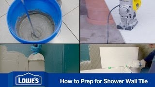 How To Prep and Tile a Shower [upl. by Annaerda]