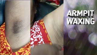 Armpit wax at home wax Armwax tutorial video [upl. by Ole273]