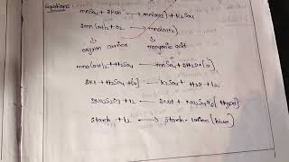 Estimation of dissolved oxygen  by winkels method  engineering chemistry [upl. by Eldreeda]