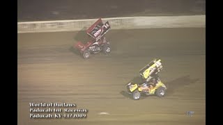 World of Outlaws Sprint Cars  Paducah Int Raceway 4172009 [upl. by Sobel484]