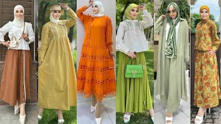 ألبسة نسائية موضة صيف 2024✨hijab tutorial turkishstyle ✨hijab outifits ✨ vêtements pour femmes ✨ [upl. by Arnaud]