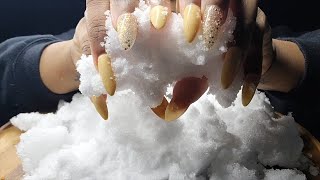 FRESH POWDERY ICE  SOFT CRUNCHES  RELAXING  iceeating asmr asmrice [upl. by Yhprum802]