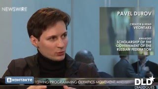 Dialogue  Pavel Durov CEO at Telegram amp Matthew Bishop  DLD12 [upl. by Ybreh218]