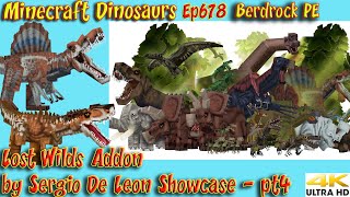 Lost Wilds Addon by Sergio De Leon Showcase Pt4 4K60FPS Dinosaur Minecraft Dinosaurs Ep678 [upl. by Shriner]