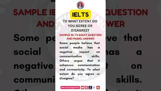 IELTS Essay Writing  To what extent do you agree or disagree  IELTS Writing Task 2 ieltswriting [upl. by Einotna]