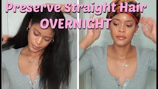 How to Preserve Straight Hair Overnight [upl. by Saree]