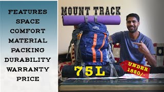 Best Budget Backpack  Mount Track  Travel  Rucksack  For Hiking  Full Review  2023 [upl. by Shinberg705]