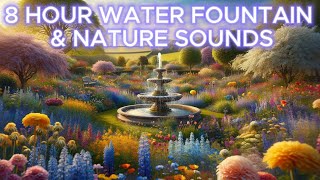 Spring Countryside Ambience with Water Fountain amp Nature Sounds [upl. by Roselani]