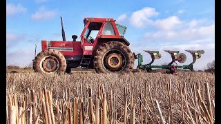 Tractor Fiat 1380 DT cu motor de Iveco Euro Cargo 230 CP💨💥🚜 La aratploughingCiuhoiBihorRomânia [upl. by Annelak423]