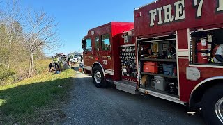 Officials Medical helicopter called to crash on Highway 321 result of police chase [upl. by Karly470]