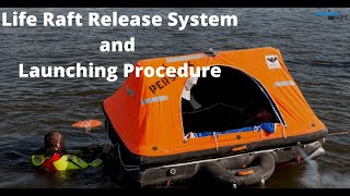 Life Raft Release System and Launching Procedureamp HRU AND MANUALLY [upl. by Wilbert188]