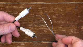 How to Connect Speaker Wire to RCA Plug [upl. by Burty]