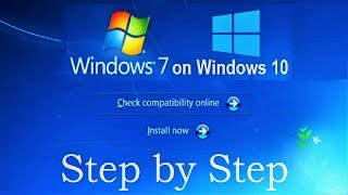 How to Install Windows 7 on Windows 10 without CD DVD and USB flash drive Complete Tutorial [upl. by Montagu]