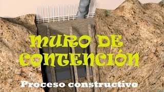 Muro de contención perimetral  Proceso Constructivo [upl. by Swift]