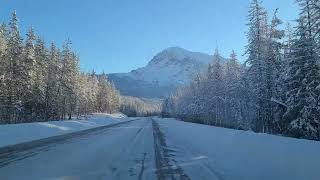 Icefields Parkway in Winter Alberta Canada [upl. by Niffirg]