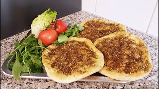 How to make the traditional Lebanese Manakish  Episode79  طريقة عمل مناقيش بالزعتر اللبنانية [upl. by Drannel646]