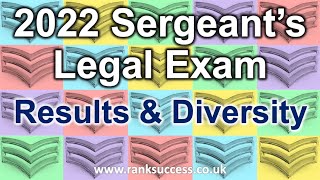 2022 Sergeants Legal Exam Results  Visual Summary [upl. by Ho]