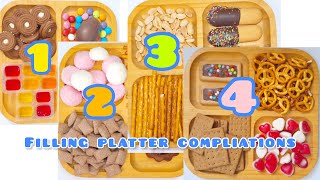 filling platter with sweets compliations🍬  Recent platters  asmr [upl. by Irish]