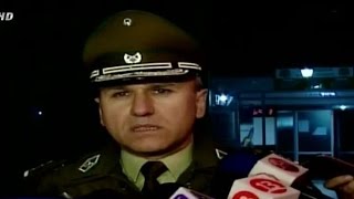 Disparan contra comisaría mientras carabinero hablaba con la prensa  CHV Noticias [upl. by Schoenberg]