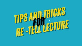 RETELL LECTURE TIPS  TEMPLATE  PATTERN  STRATEGIES  MARKING CRITERIA  BOOST YOUR SCORE [upl. by Domonic]