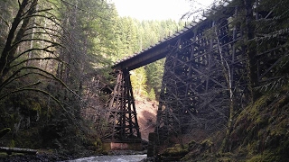 ABANDONED RAILROAD EXPLORATION Hiking the Port of Tillamook Bay line through the Oregon coast range [upl. by Ruenhs]